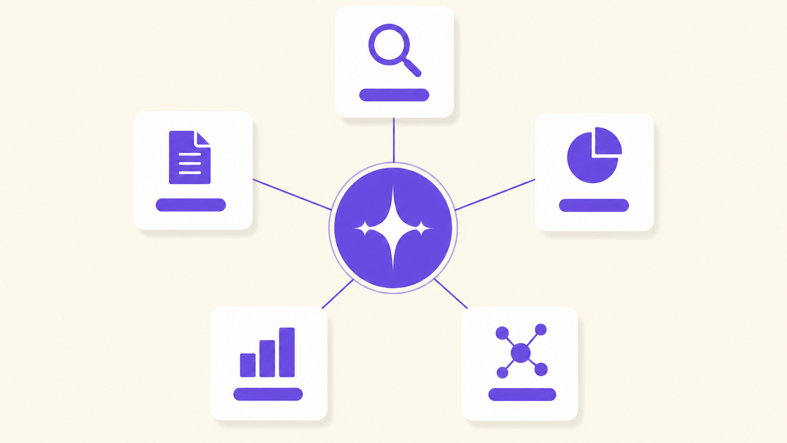 Explainer diagram in Veloice purple on cream illustrating 